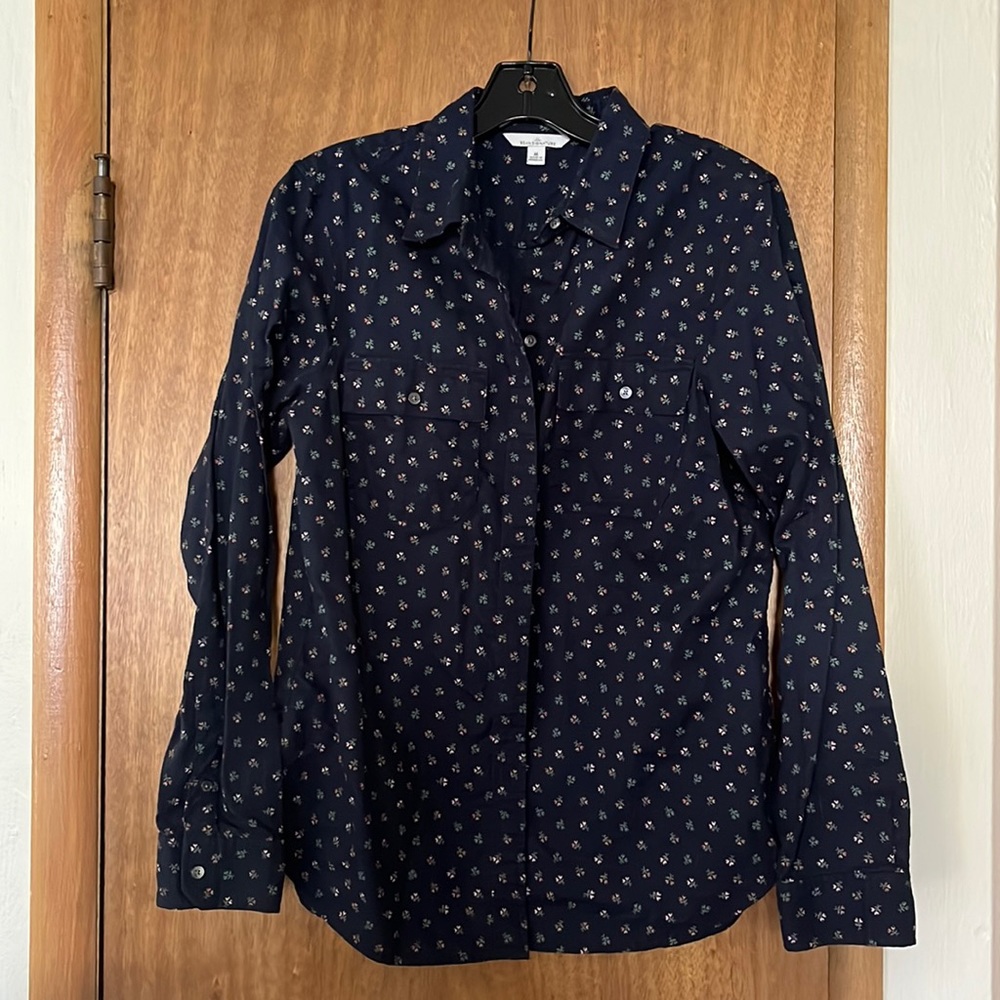 Sz M LL Bean Signature button-up